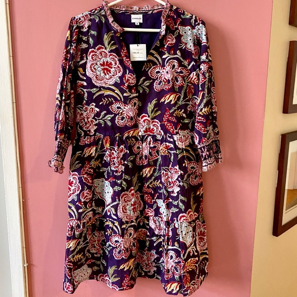 Charlee Alexis Dress in Midnight Floral Small - Picture 1 of 10